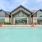 a building with a pool