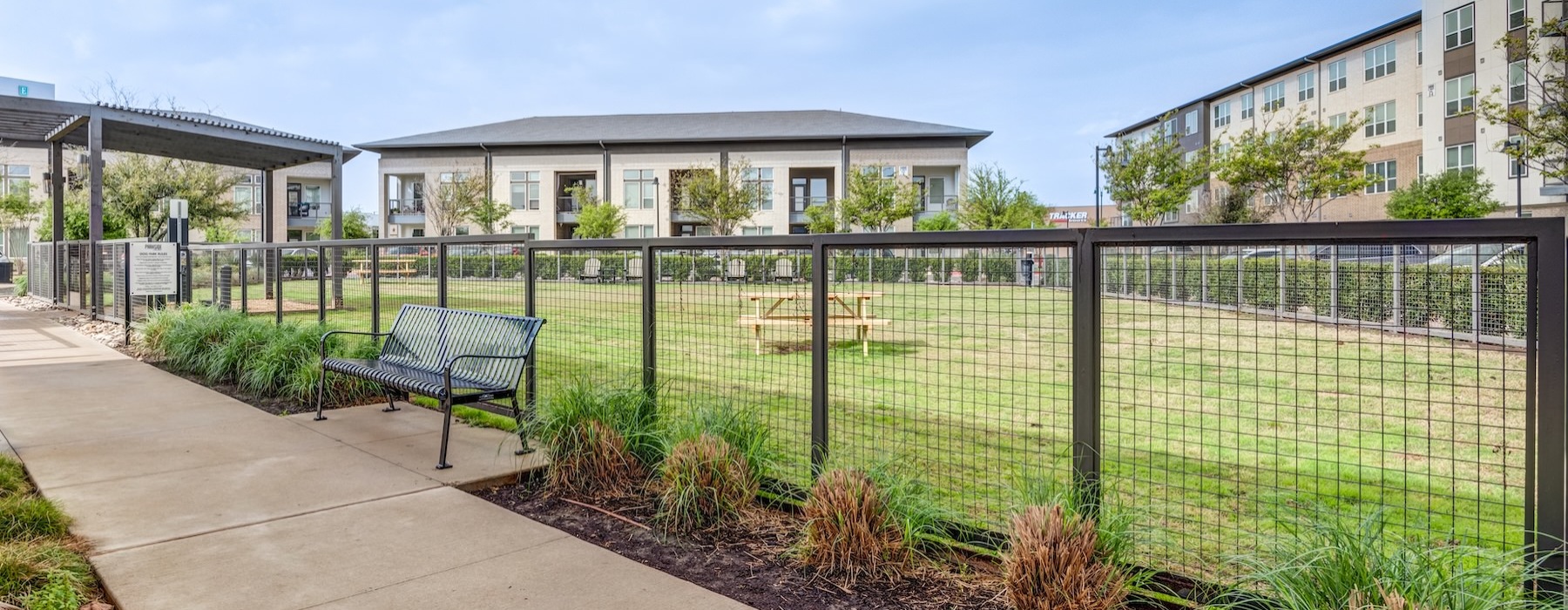 a gated park area